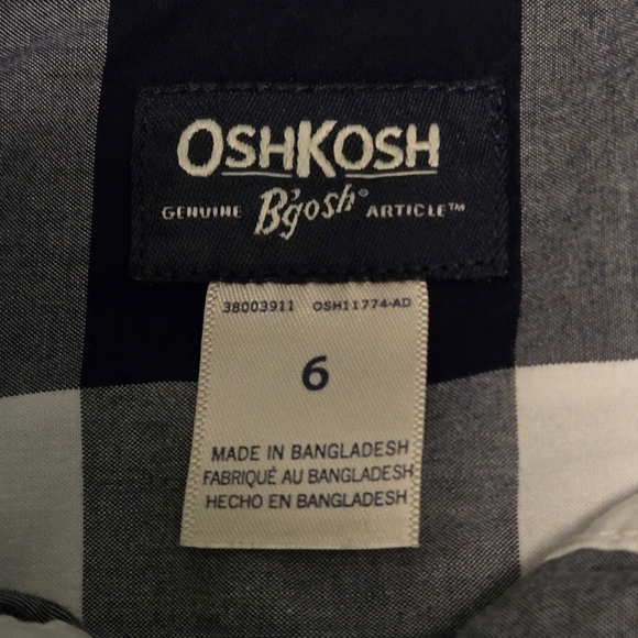 Lot of 2 boys size 6 shirts (OshKosh and Cat & Jack) - Picture 8 of 8